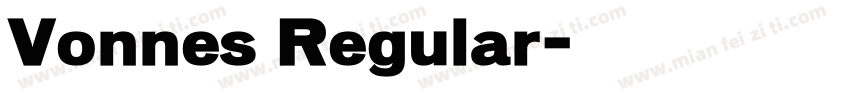 Vonnes Regular字体转换